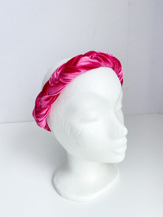Violet velvet Haarband Roze