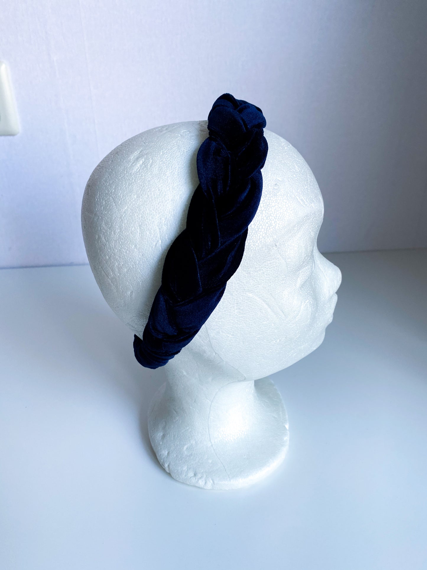 Velvet Haarband Navy