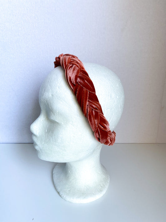 Velvet Haarband Roest/ Brique