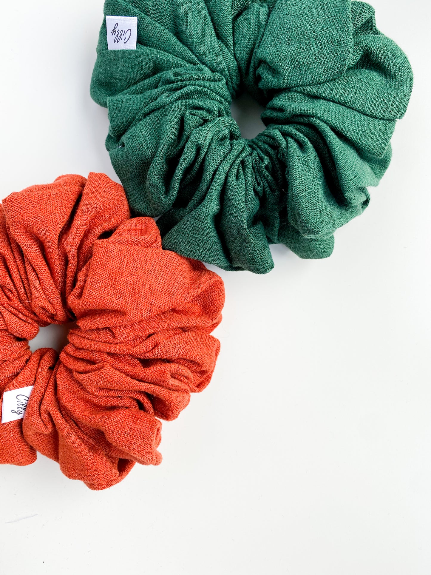 XL Lynn scrunchie Donker Groen