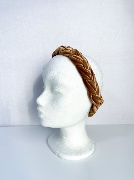 Velvet Haarband Oker Geel