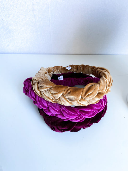 Velvet Haarband Magenta