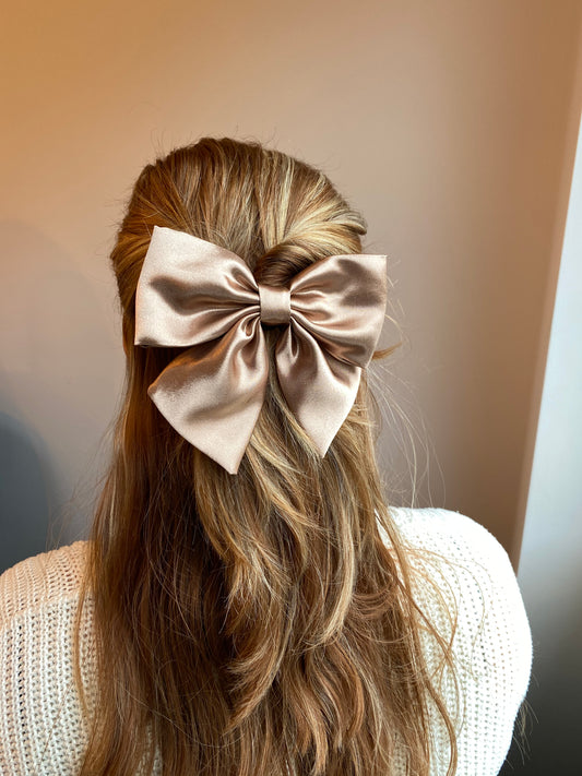 Satijnen Strik (Off- White)