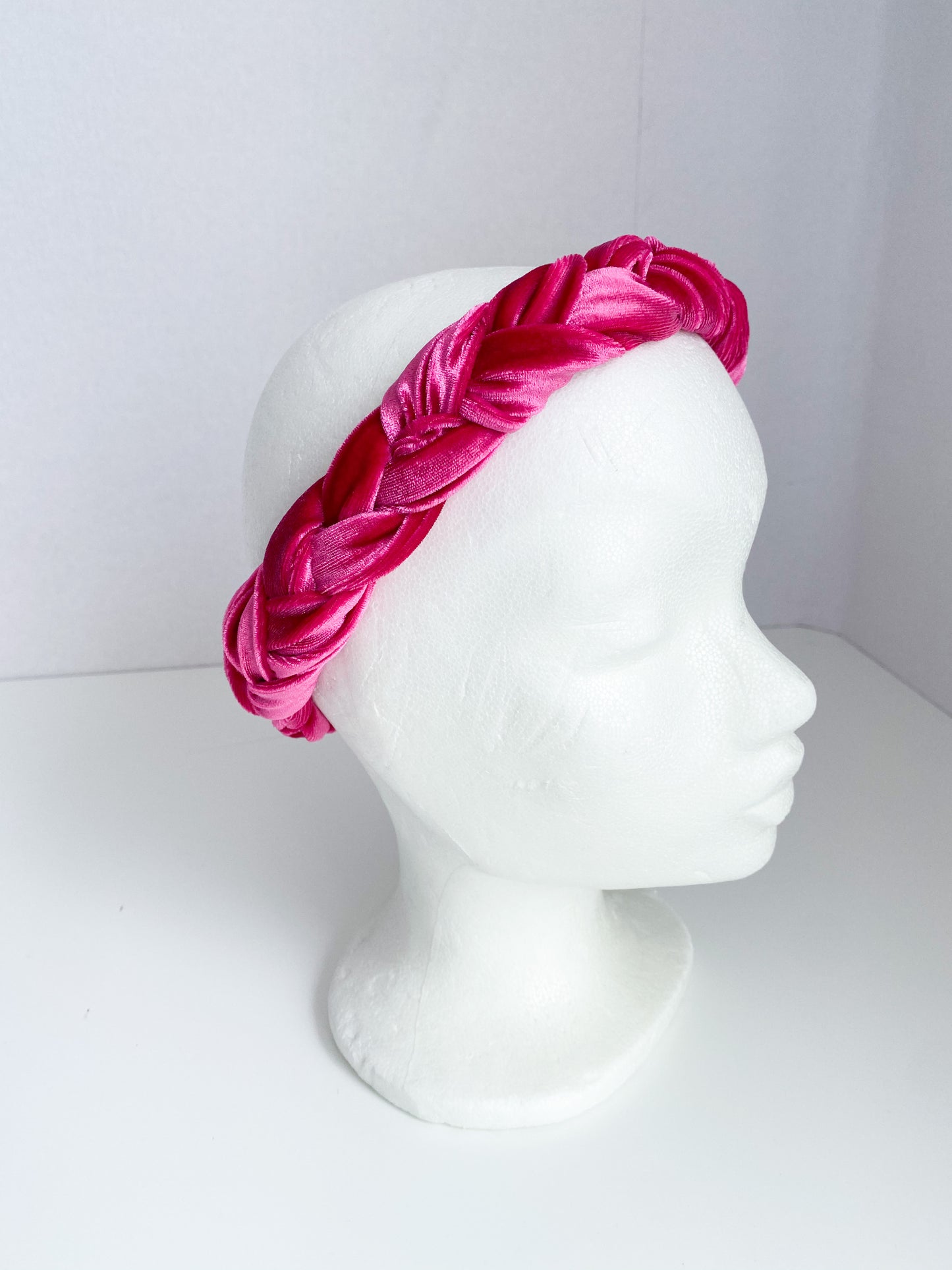 Violet velvet Haarband Roze
