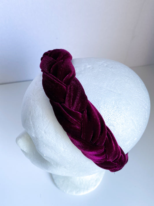 Velvet Haarband Bordeaux