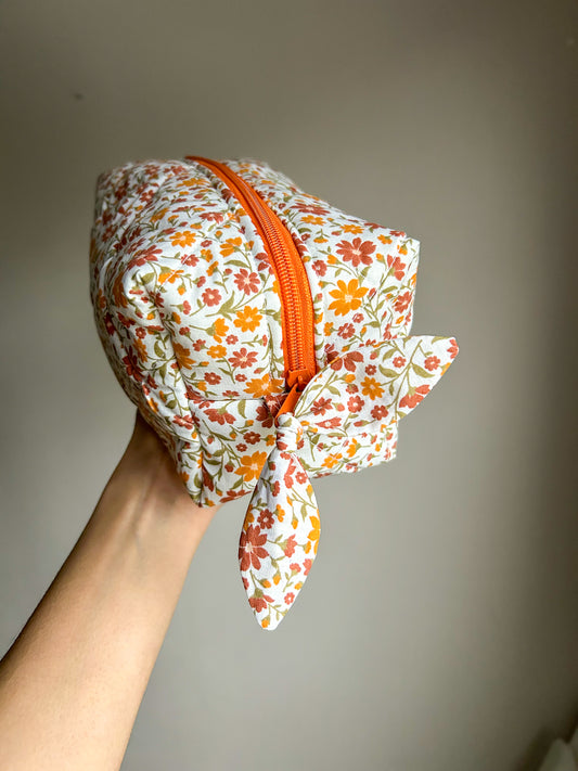 Make up tas herfst bloem