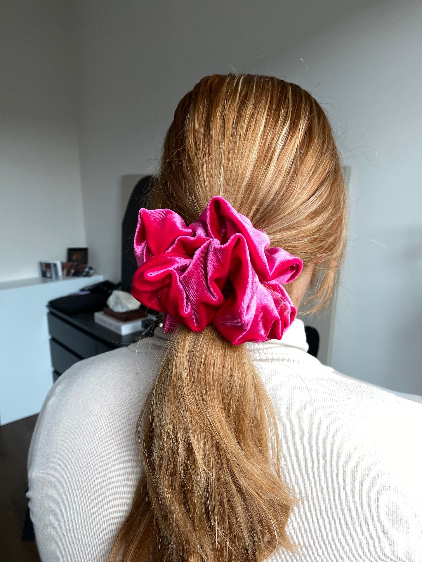 XL Violet scrunchie Rood