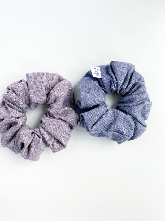 Lynn scrunchie Staalblauw