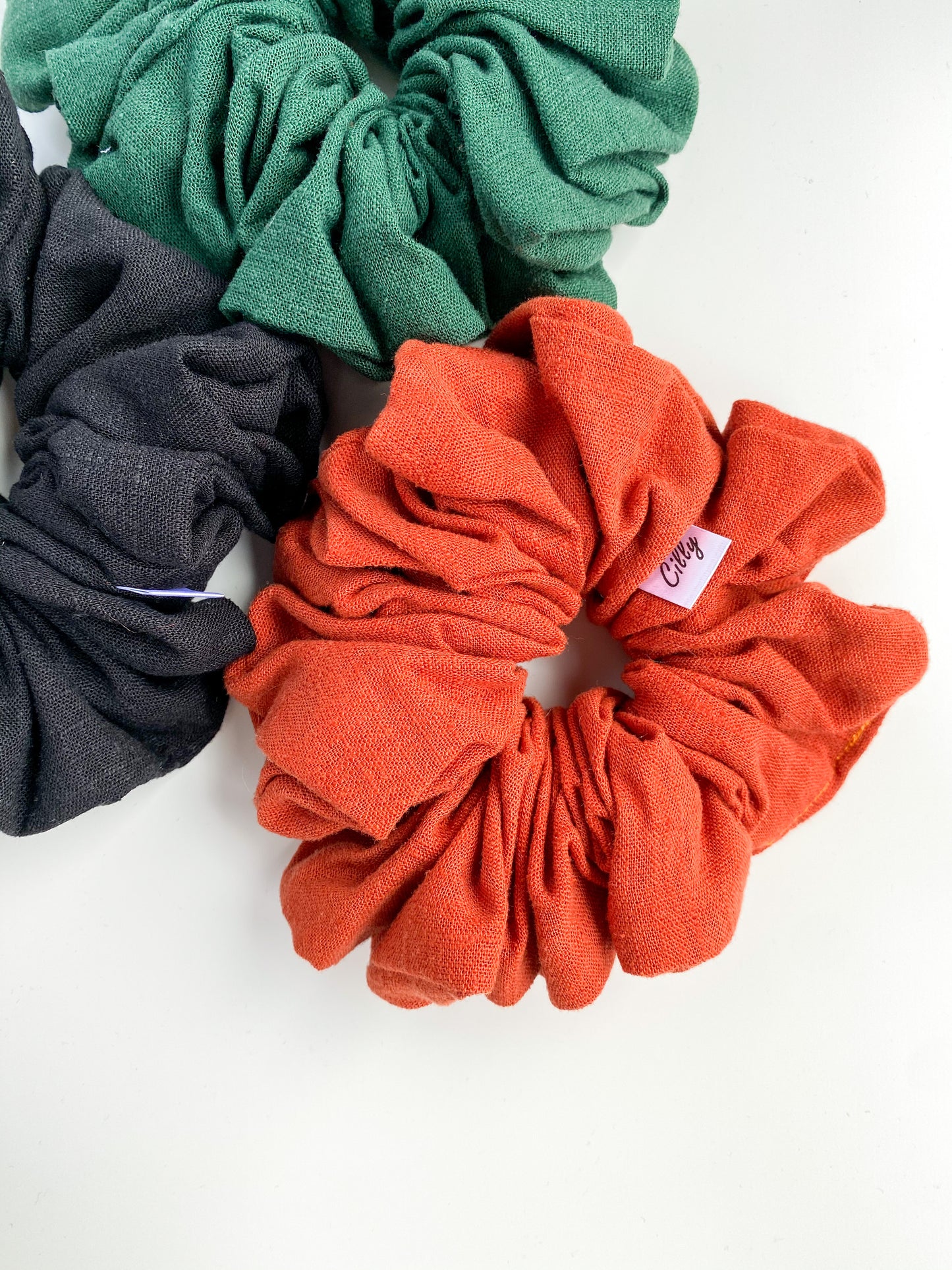 XL Lynn scrunchie Roest oranje