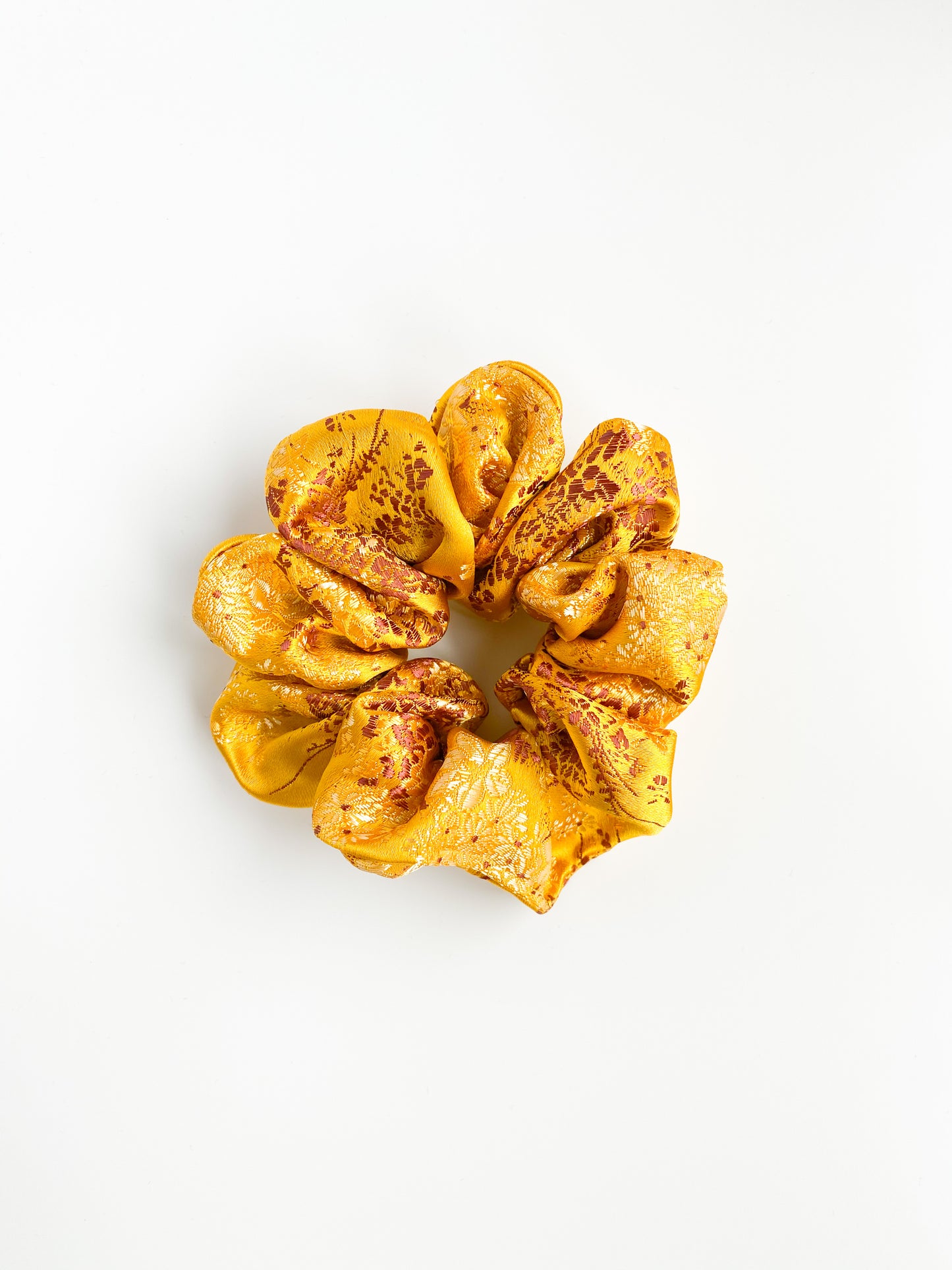 Brooke scrunchie Geel