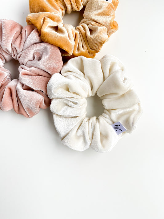 Violet scrunchie Ivoor