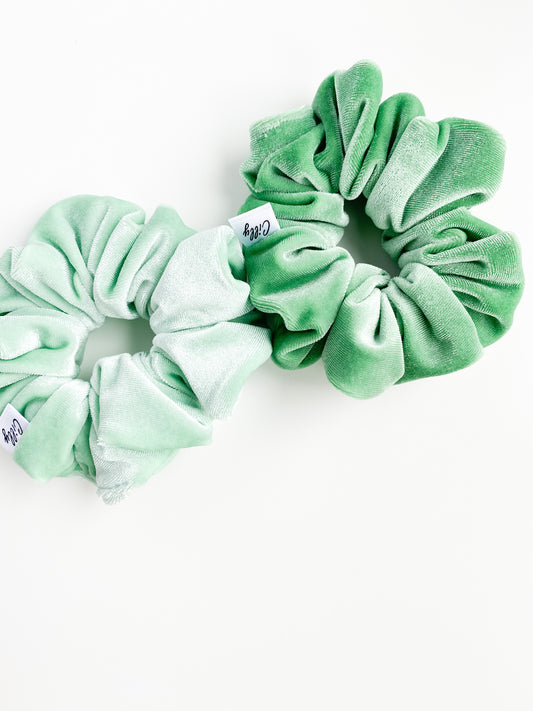 Violet scrunchie Groen