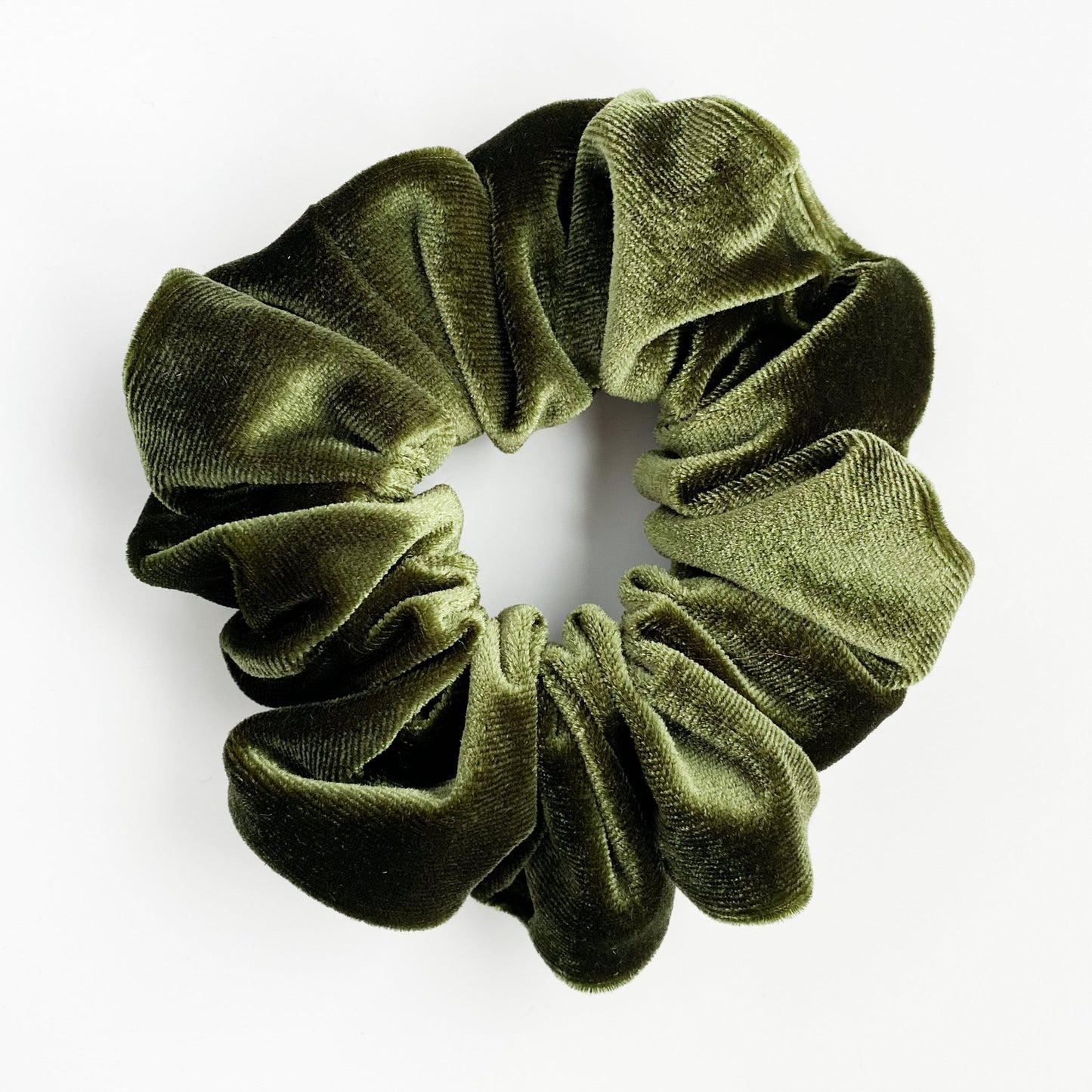 Violet scrunchie Mosgroen