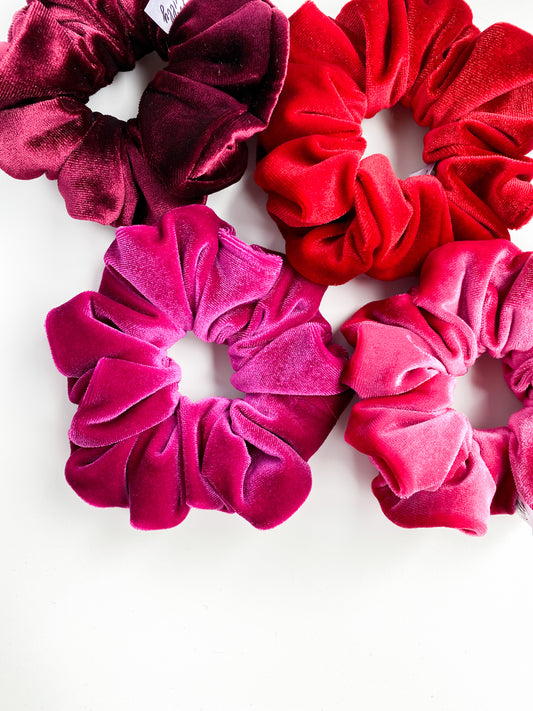 Violet scrunchie Rood