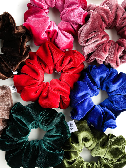 Violet scrunchie Emerald Groen