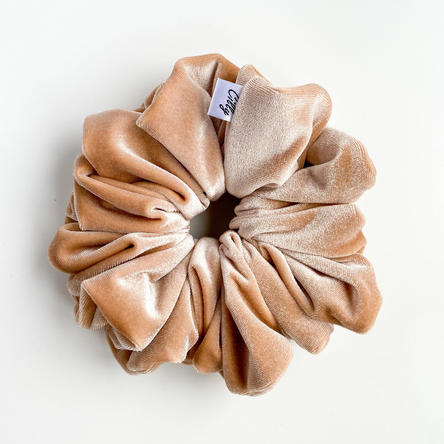 XL Violet scrunchie Beige