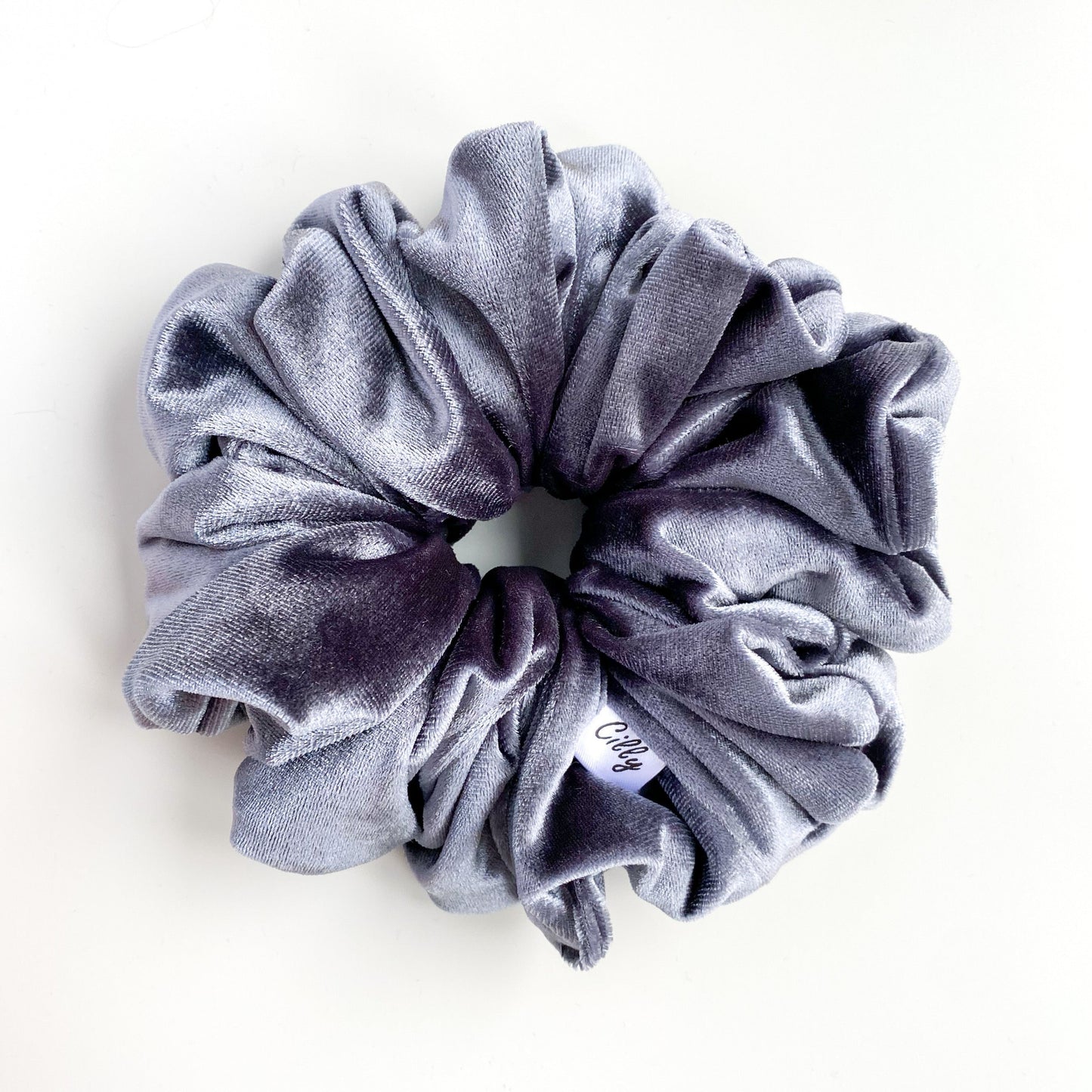 XL Violet scrunchie Grijs