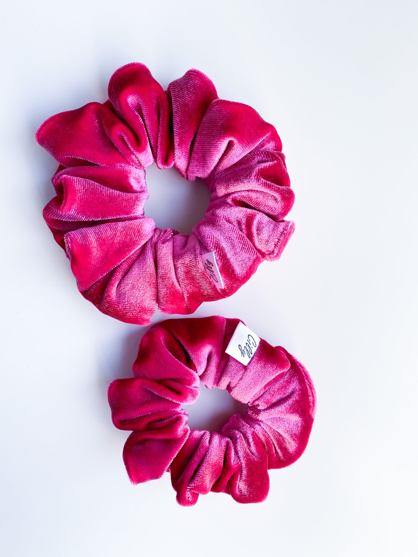 Violet scrunchie Roze (Moeder & dochter setje)