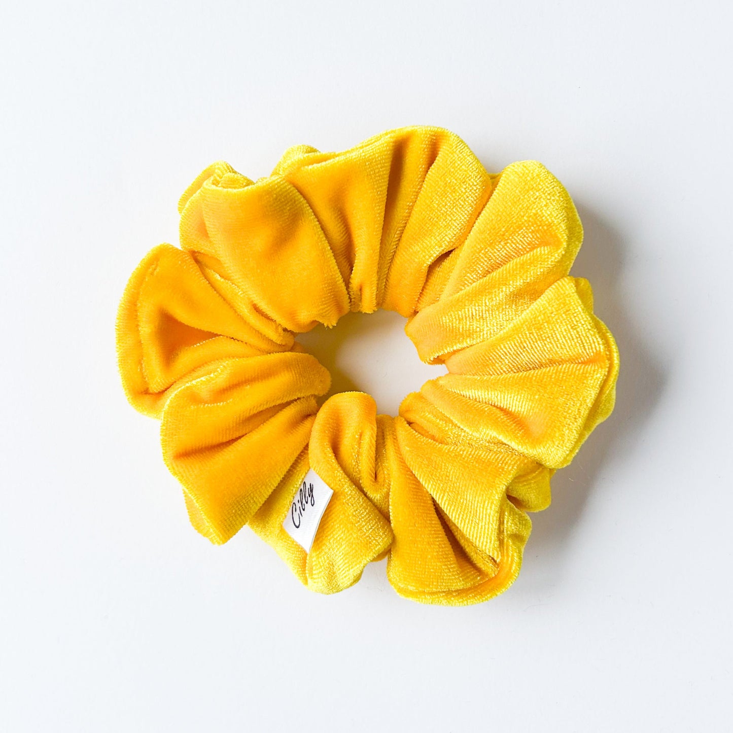 Violet scrunchie Geel