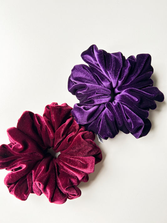 XL Violet scrunchie Paars