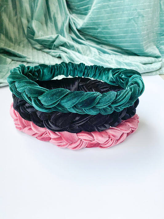 Velvet Haarband Grijs