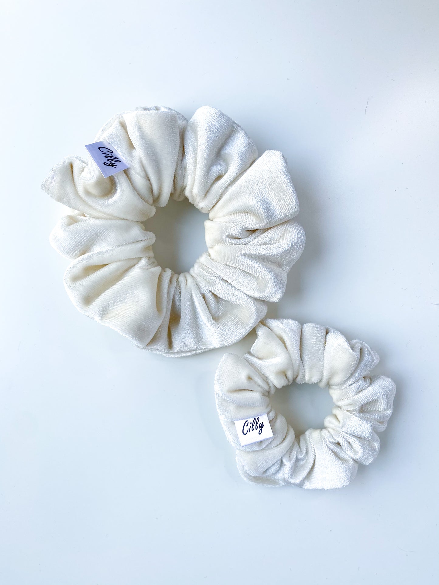 Violet scrunchie Ivoor (Moeder & dochter setje)