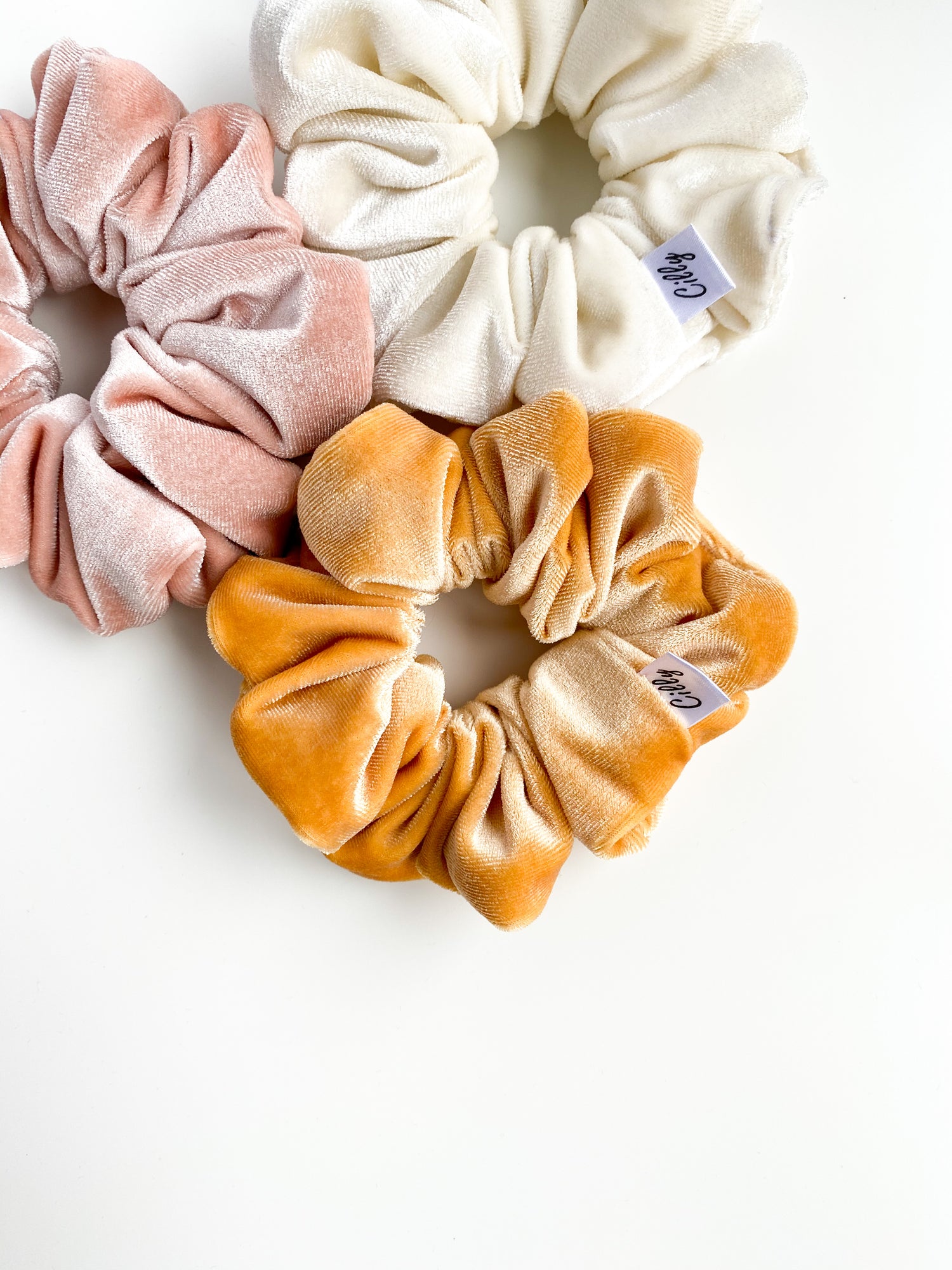 Velvet scrunchies