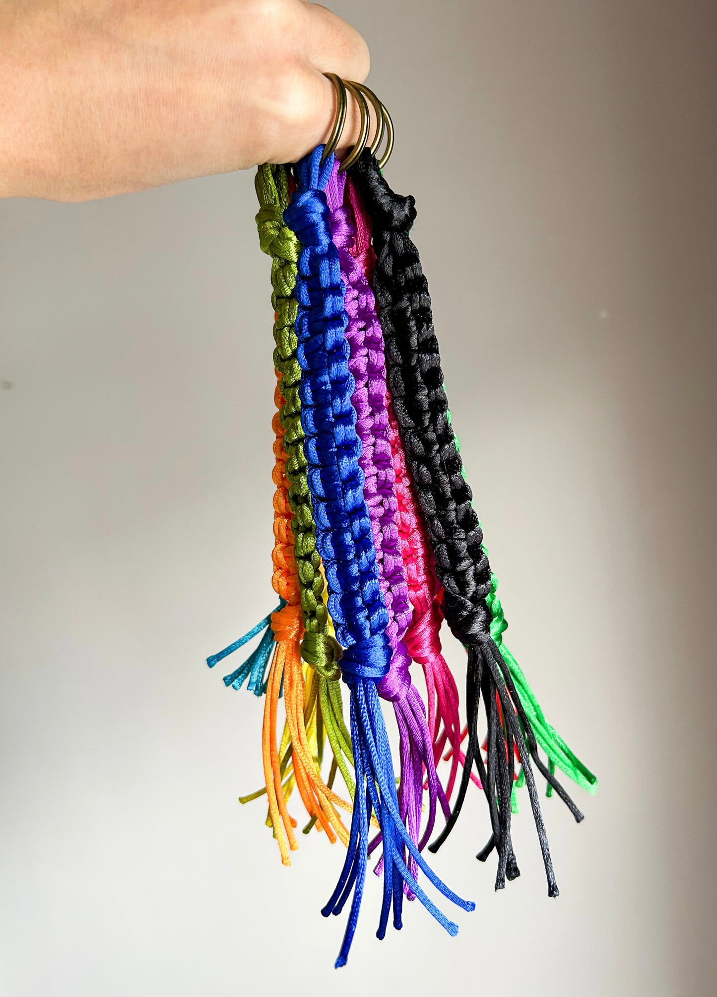 Satijnen bag charm/ Sleutelhanger