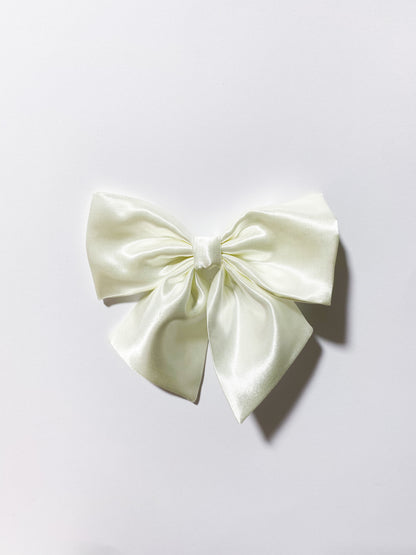 Satijnen Strik (Off- White)