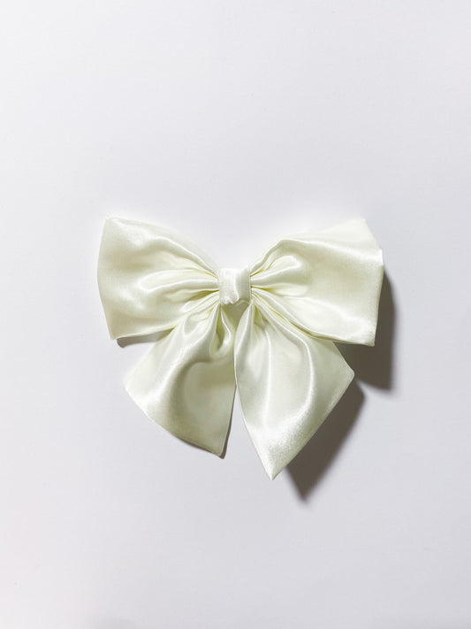Satijnen Strik (Off- White)