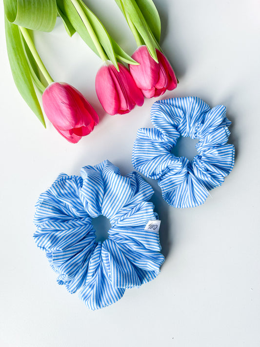 Gigi Scrunchie streep blauw