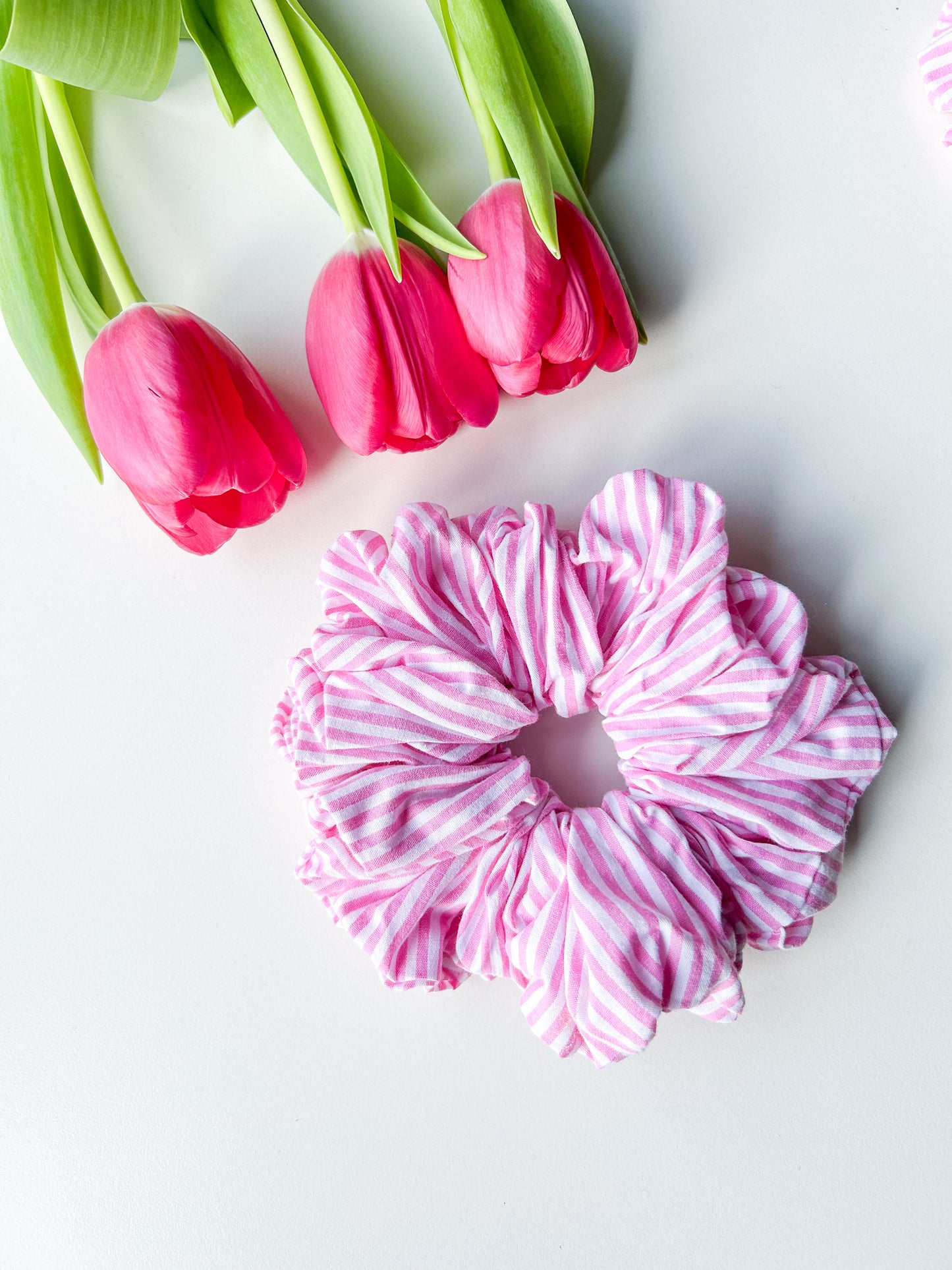 Gigi Scrunchie streep Roze