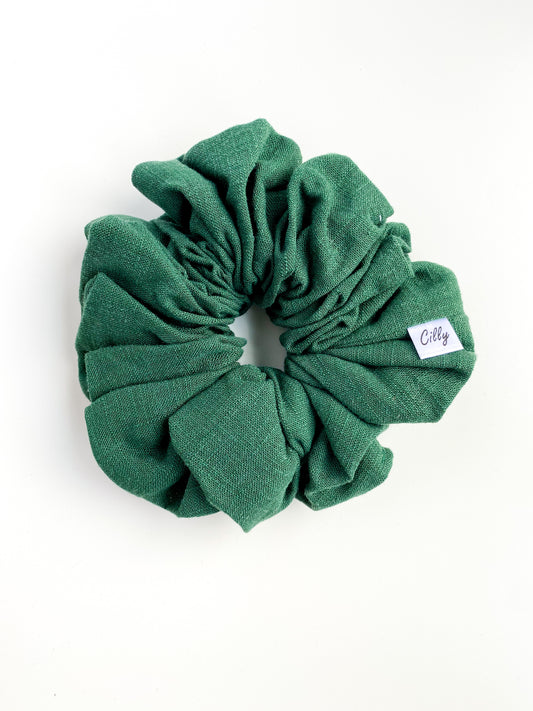 XL Lynn scrunchie Donker Groen