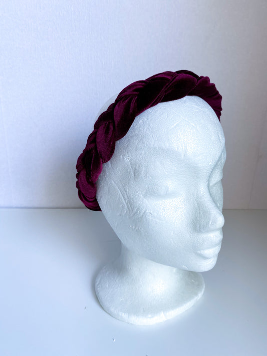 Velvet Haarband Bordeaux