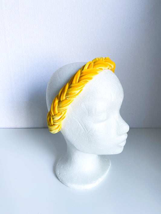 Velvet Haarband Geel