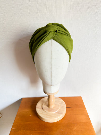 IJzerdraad haarband linnen lime