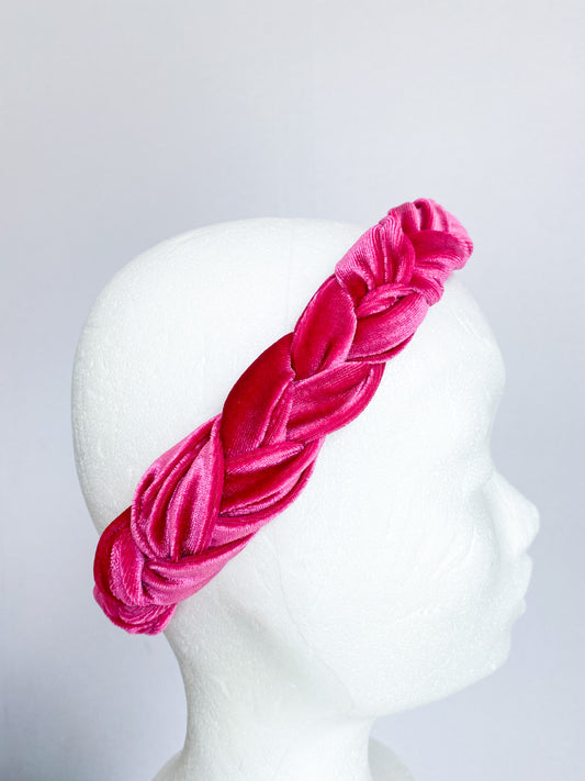 Violet velvet Haarband Roze