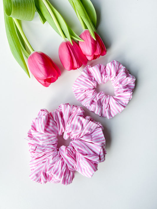 Gigi Scrunchie streep Roze