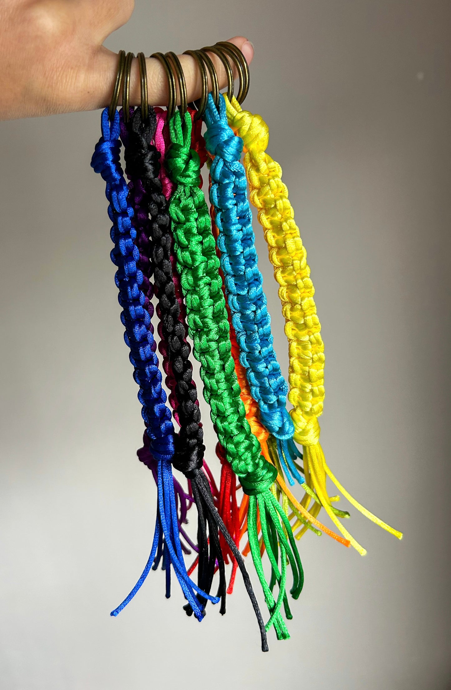 Satijnen bag charm/ Sleutelhanger