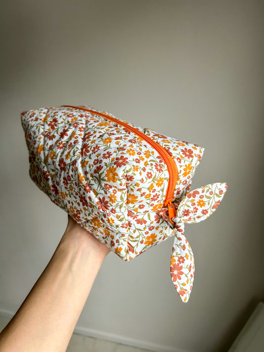 Make up tas herfst bloem