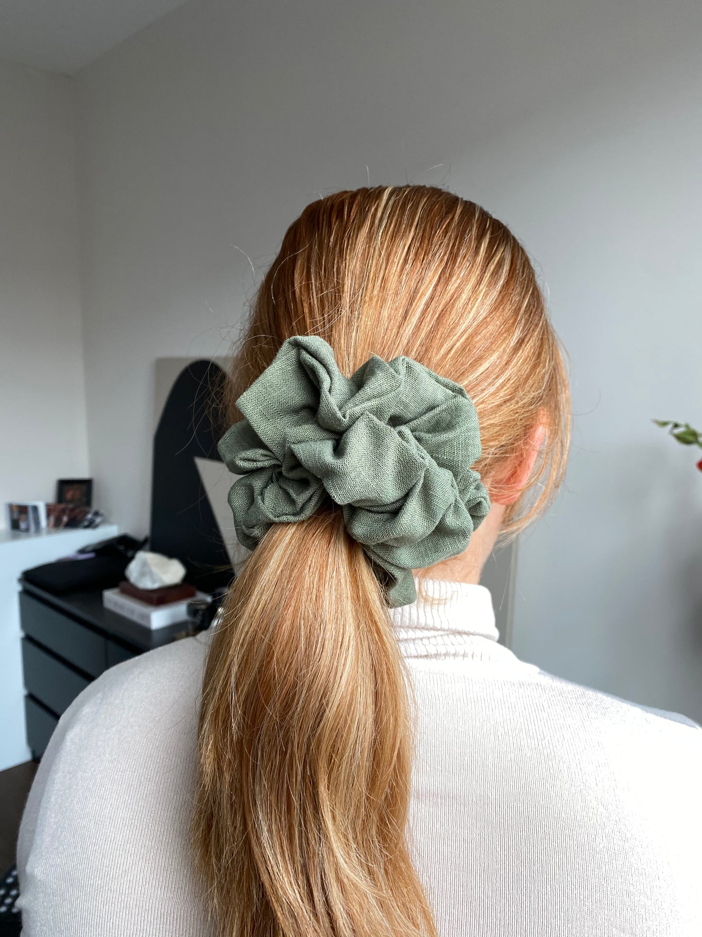 XL Lynn scrunchie Kaki Groen