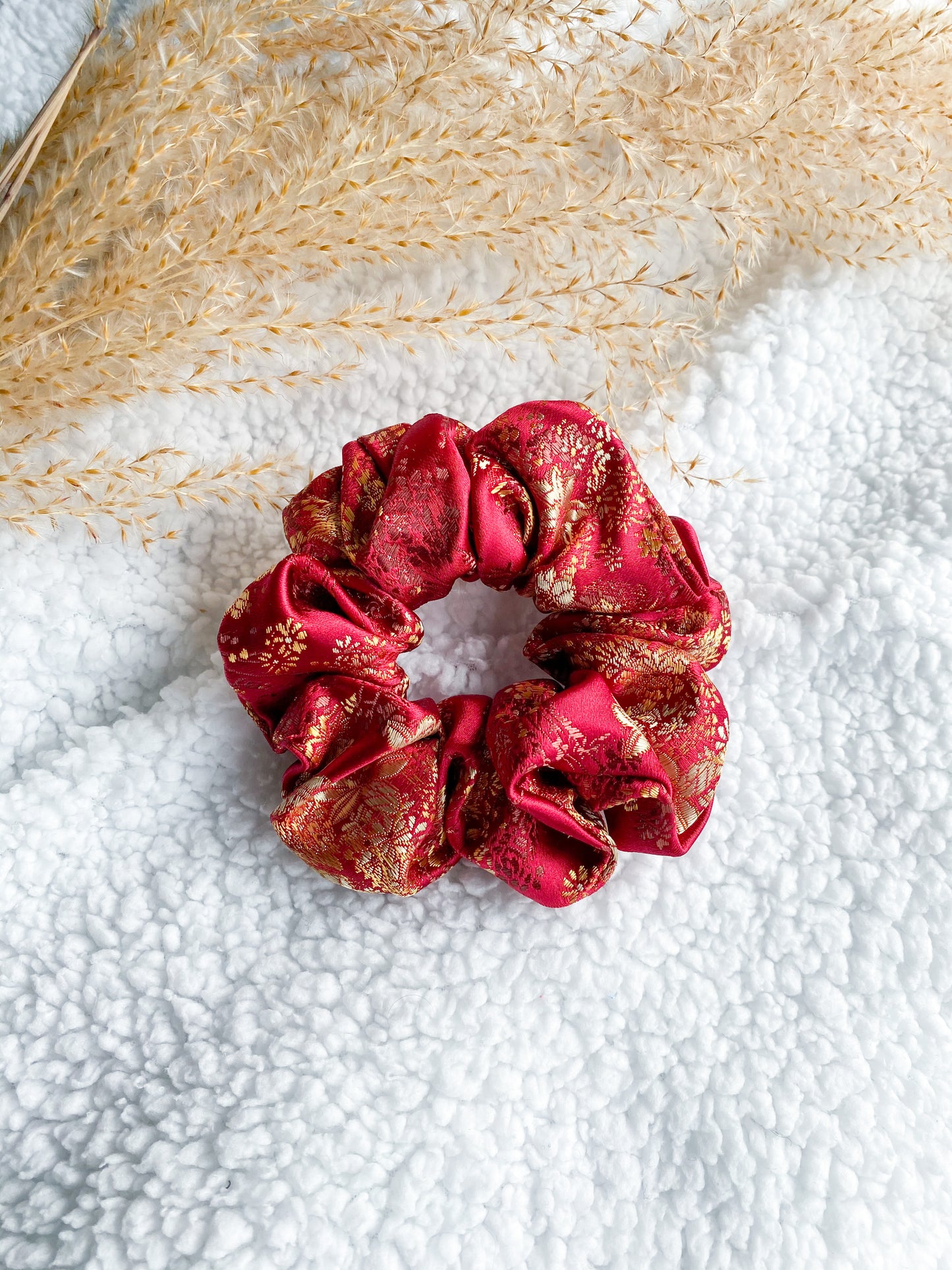 Brooke scrunchie Rood