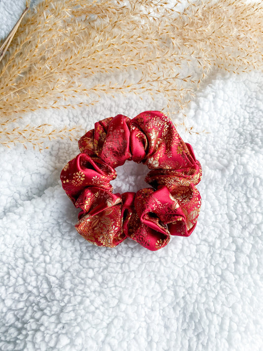 Brooke scrunchie Rood
