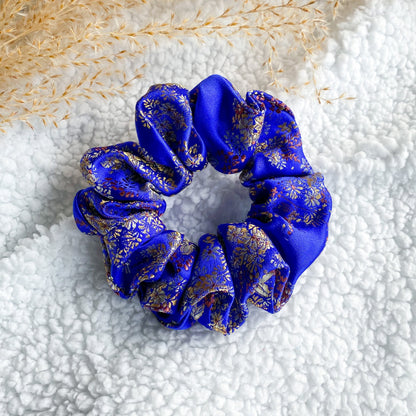 Brooke scrunchie Kobalt blauw
