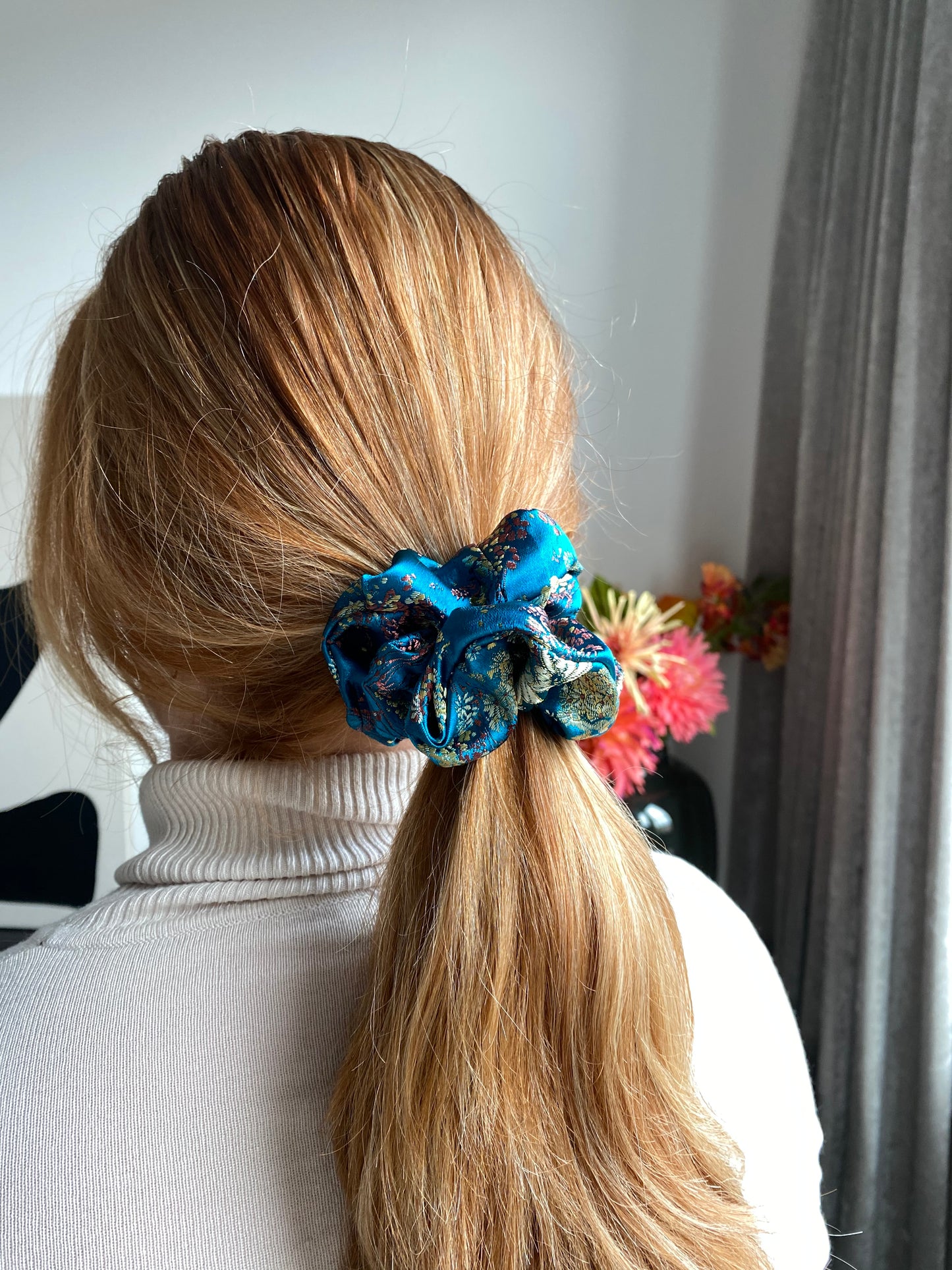 Brooke scrunchie Rood