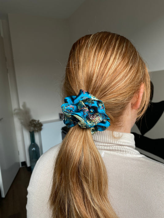 Brooke scrunchie Grijs