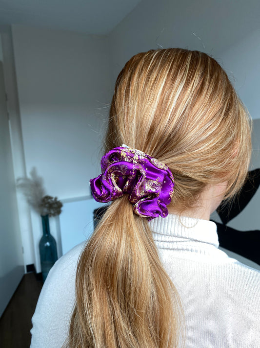 Brooke scrunchie Paars
