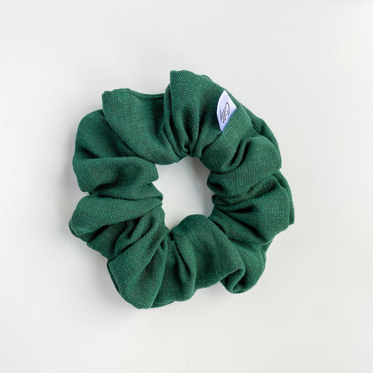 Lynn scrunchie Donker Groen