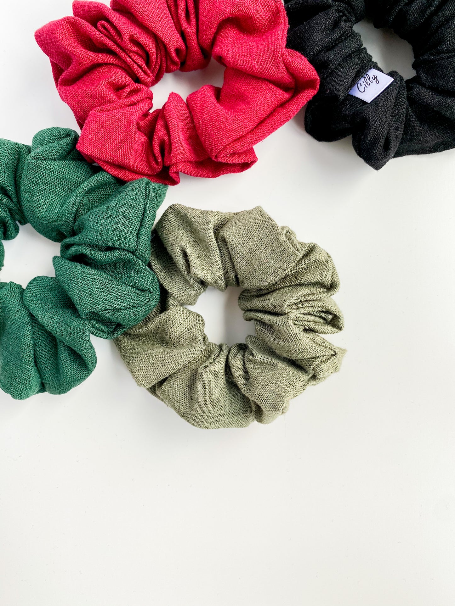 Lynn scrunchie Rood