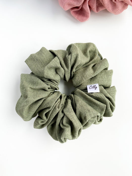 XL Lynn scrunchie Kaki Groen